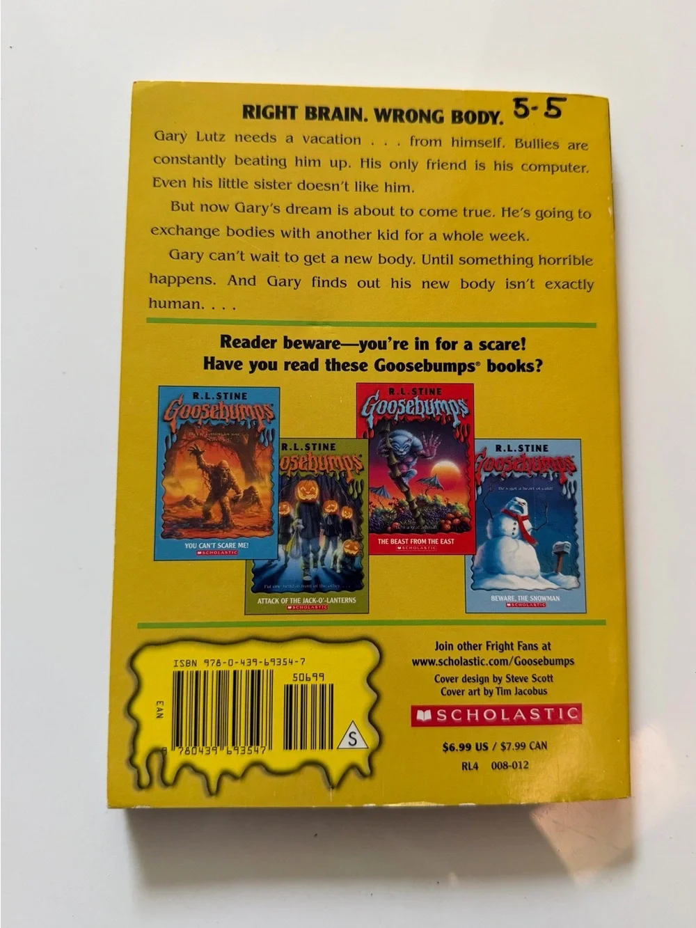 R.L. Stine Goosebumps Vintage Book Lot of 4 Scholastic Horror